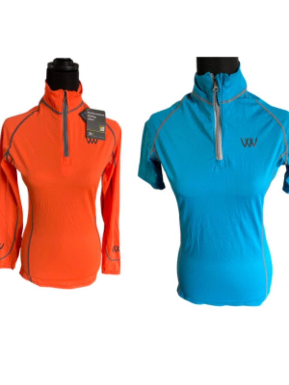 two Woof Wear Performance Riding Shirt sz.M ornage torqouise